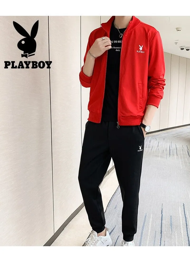 Men's Version Slim Fitting Cardigan Sports Set