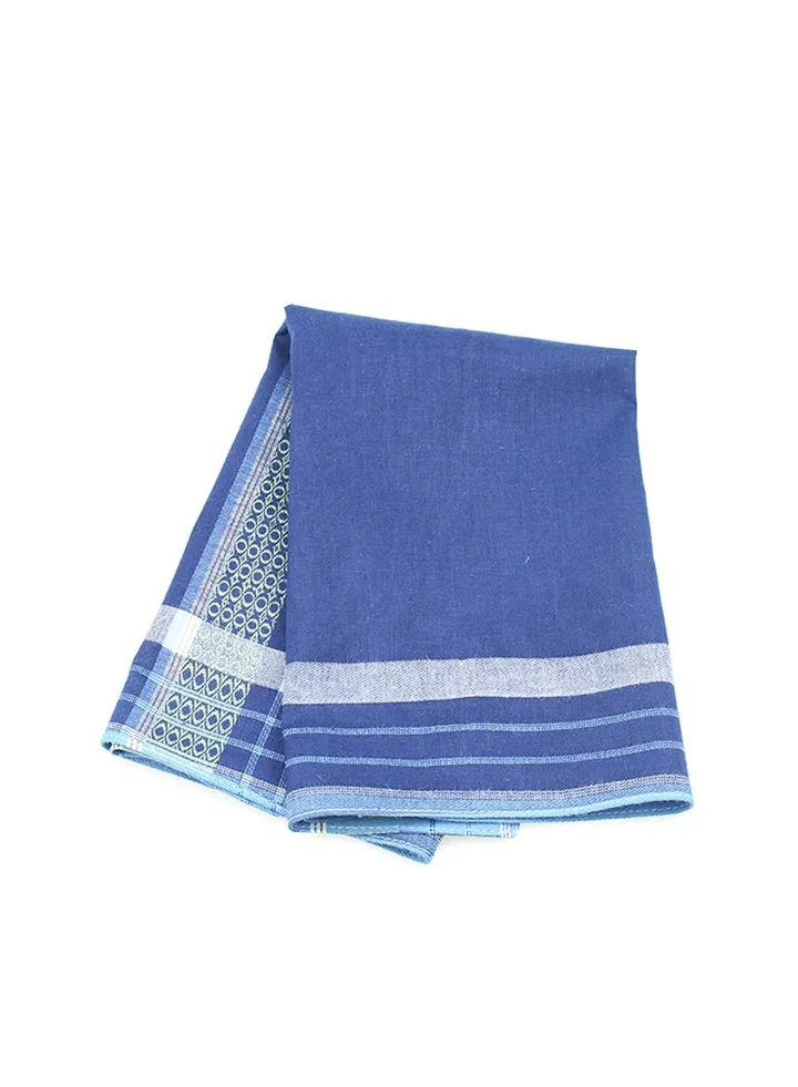Cotton Square Handkerchief Blue