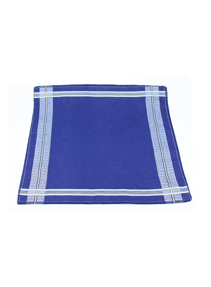 Cotton Square Handkerchief Blue