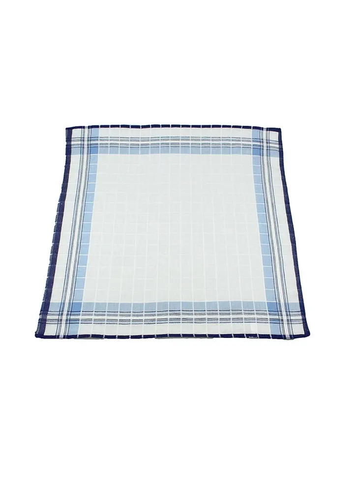 Cotton Square Handkerchief White