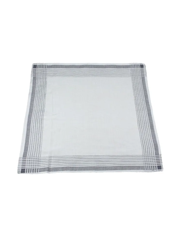 Cotton Square Handkerchief White