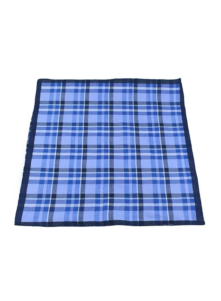 Cotton Square Handkerchief Blue