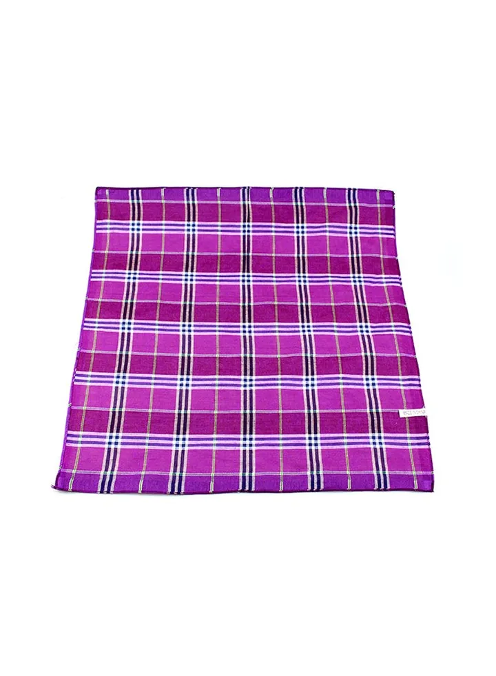 Cotton Square Handkerchief Violet