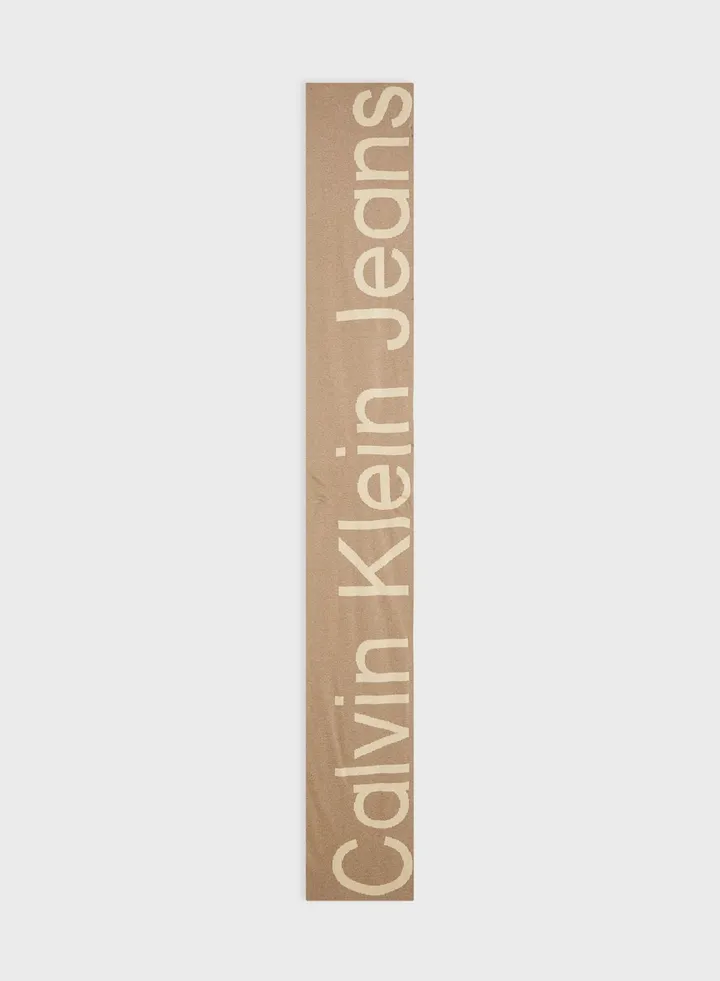 Logo Detailed Scarf