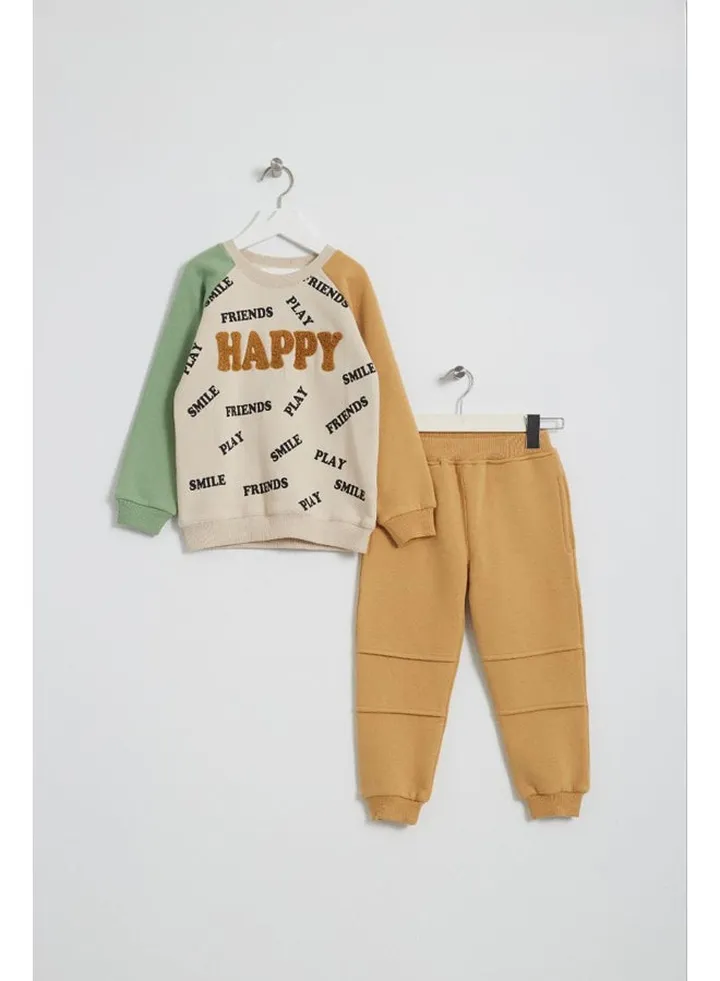 Boys Printed Cotton Set Pants and T-shirt