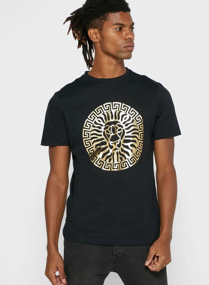 Printed Crew Neck T-Shirt