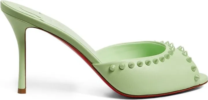Christian Louboutin Me Dolly Spike Leather Mules 85