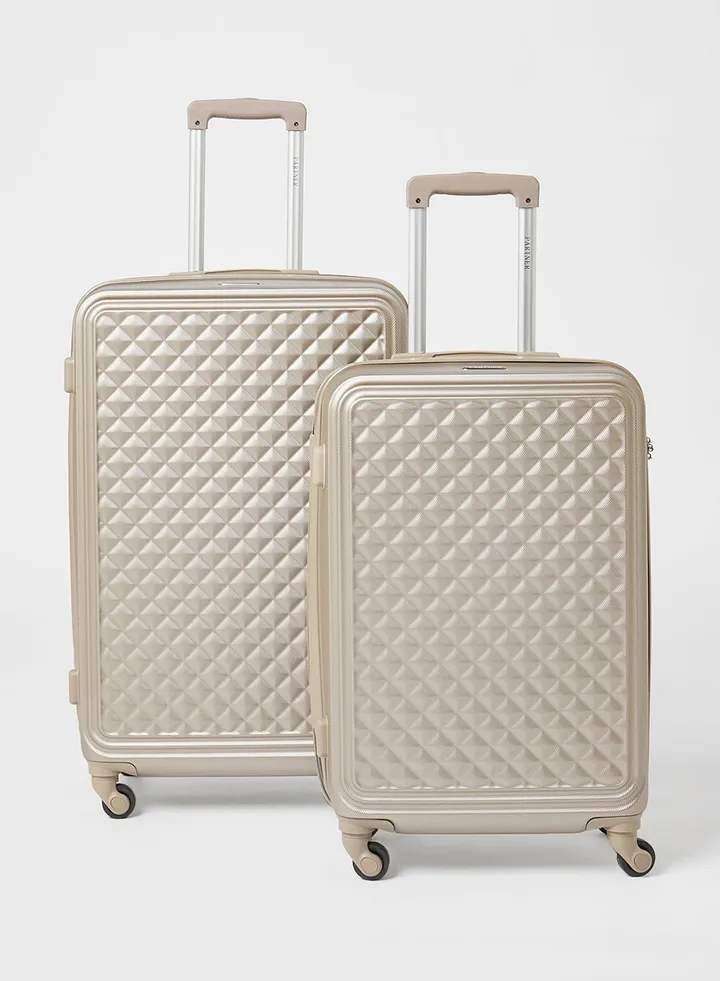 2-Piece Luggage Set Champagne