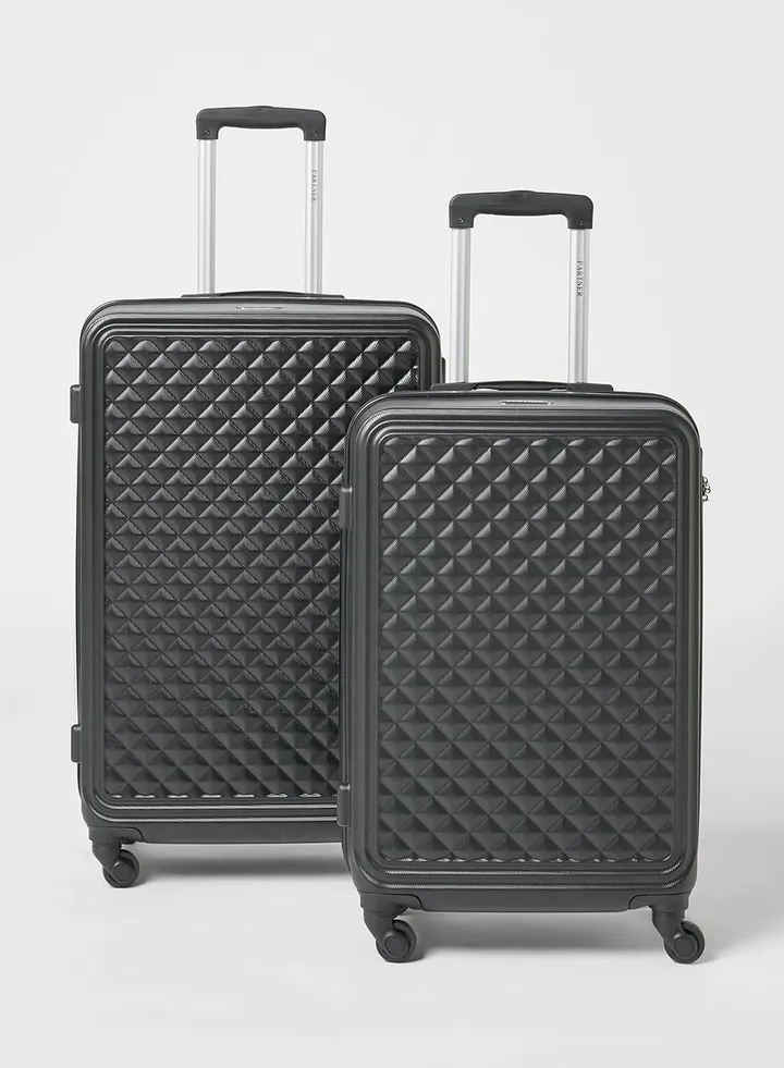 2-Piece Luggage Set Black