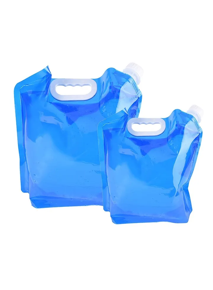 Folding Water Container, 5L+10L Outdoor Bag Car Carrier Container for Sport Camping Hiking Picnic BBQ Resistant Gift