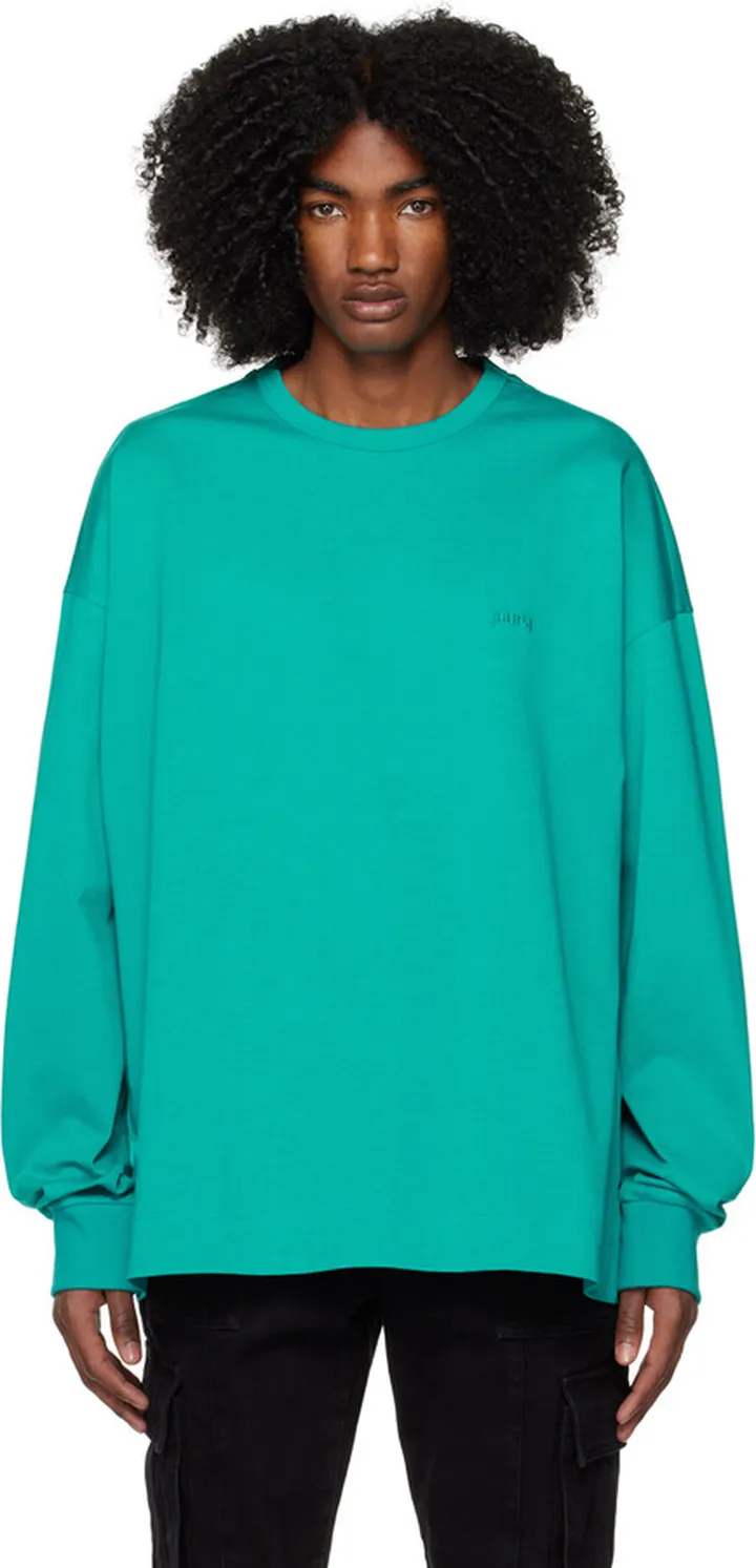 Juun.J Blue 'Mouvement' Long Sleeve T-Shirt