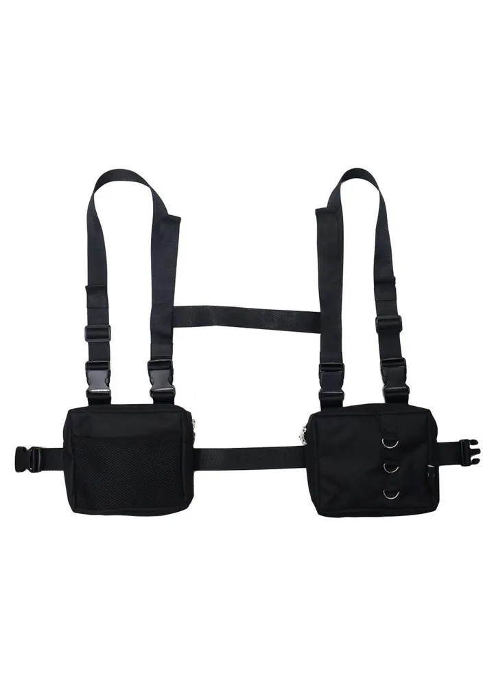 Chest Rig Bag Tactical Waist Packs Bag, Chest Front Bag Underarm Shoulder Bag, Hip Bag for Men Women Adjustable Shoulder Bags Multipurpose Sport Waist Bag, Black