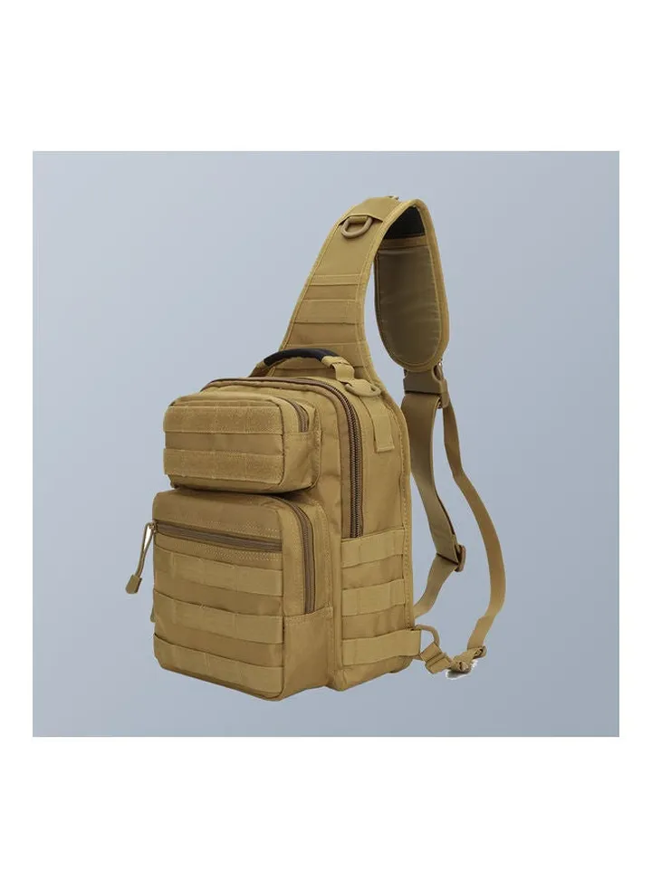 Trekking Bag Sport Backpack Shoulder Chest Bag Pouch Outdoor Travel Hiking for Men Women Yellow 29.00*5.00*28.00cm