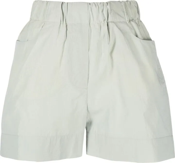 Elasticated-Waist Cotton Shorts