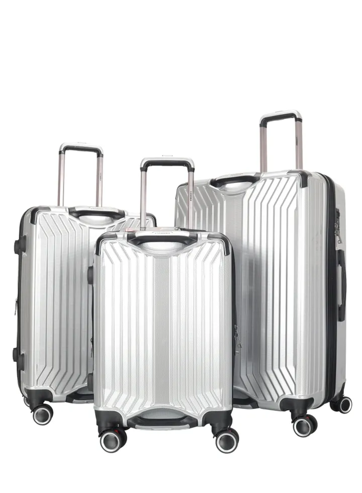 Trolley Luggage Set of 3 PCS TPC Hard Side Spinner Wheels with TSA Lock