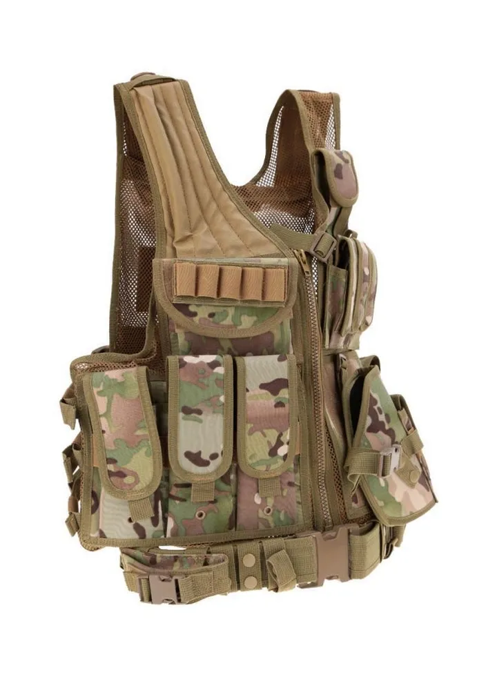 Polyester Tactical Army Hunting Vest for Camping Hiking