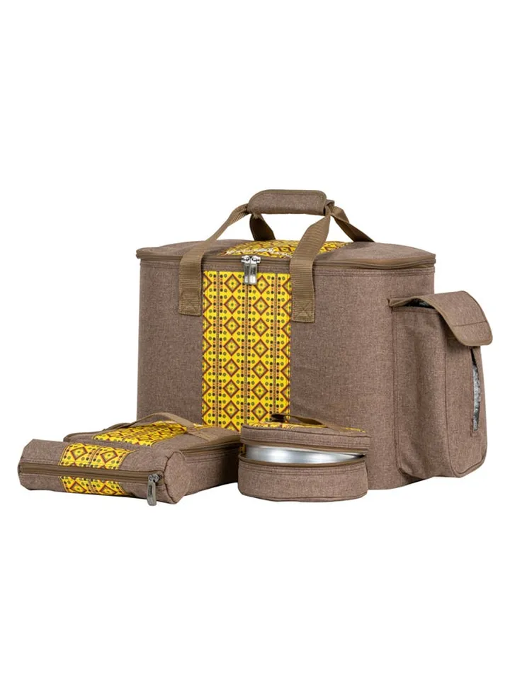Thermos bag for Picnics and trips, Camping thermos bag, Woody