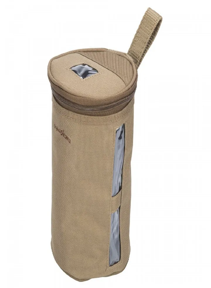 Tea and sugar storage bag for trips, 7 different pieces, Kaki, Size 17*17*28Cm