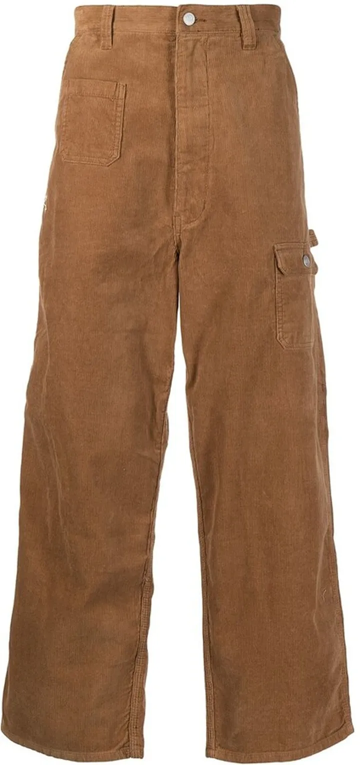 Corduroy Straight-Leg Trousers