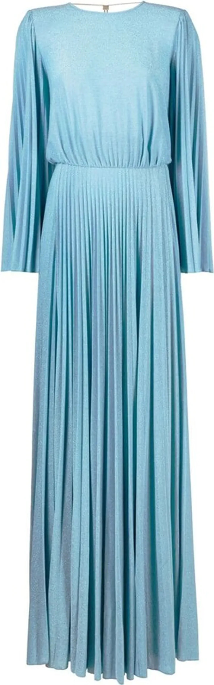 Pleated Lurex Gown