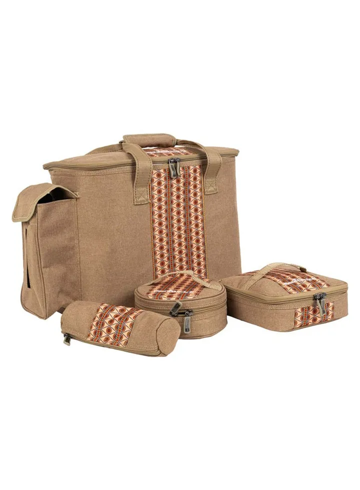 Thermos bag for Picnics and trips, Camping thermos bag, Woody