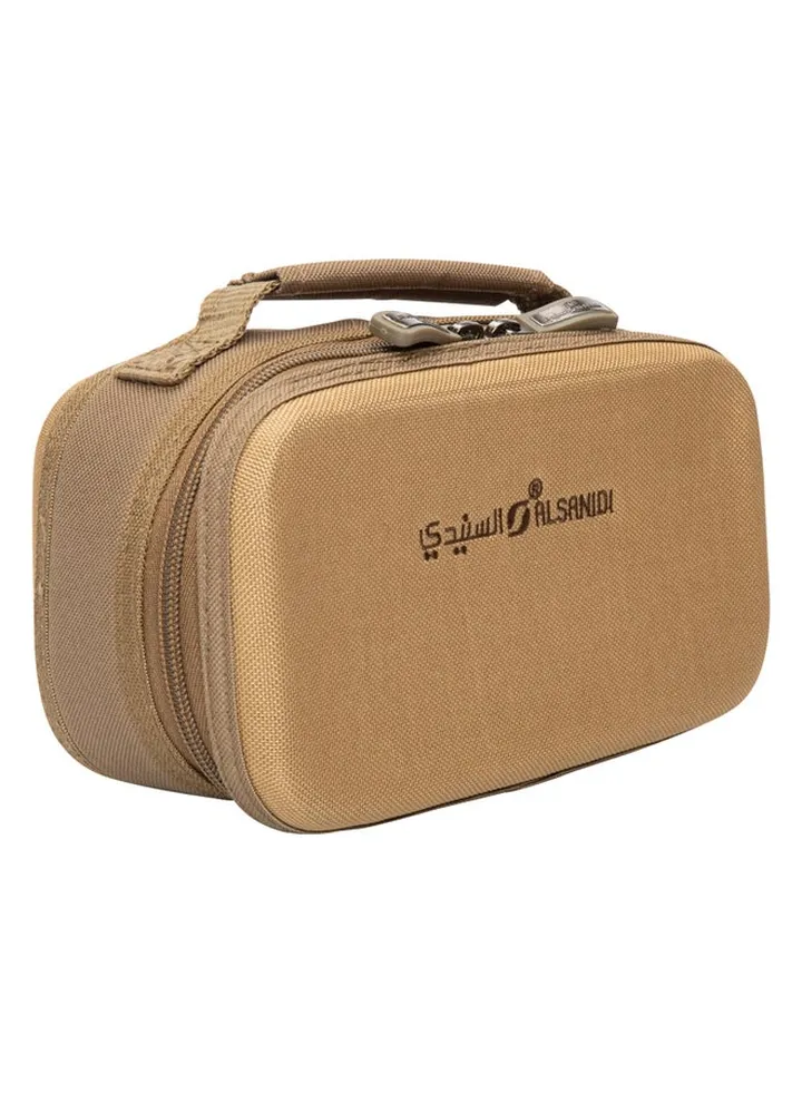 Advanced cups Bag for trips, Tea cups Bag, Kaki, Size 22.5*12*9Cm