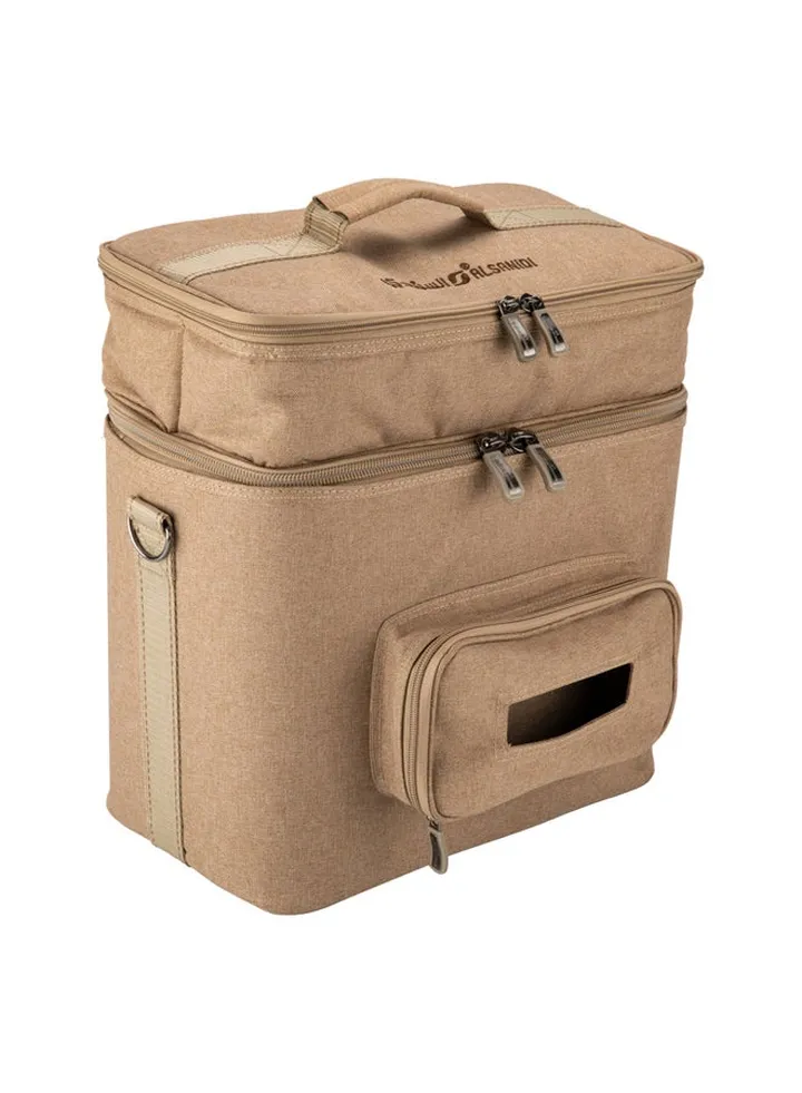 Al-Mamlka thermos bag for Picnics and trips, Camping thermos bag, Woody, Size 40*37*26Cm