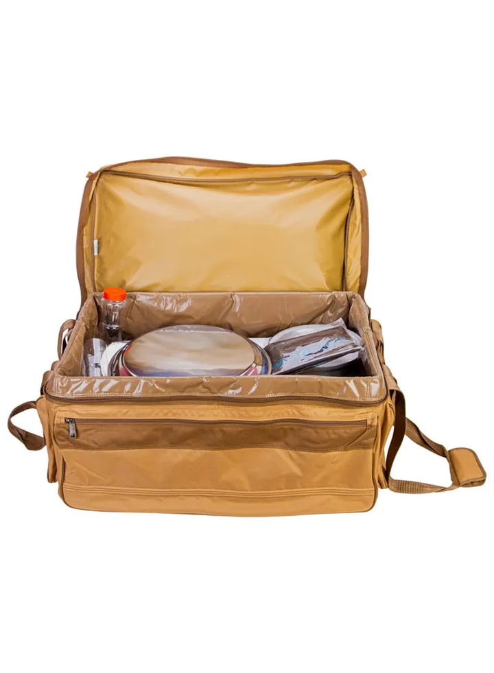 Complete cooking bag for trips, Completed outdoor bag, Kaki,