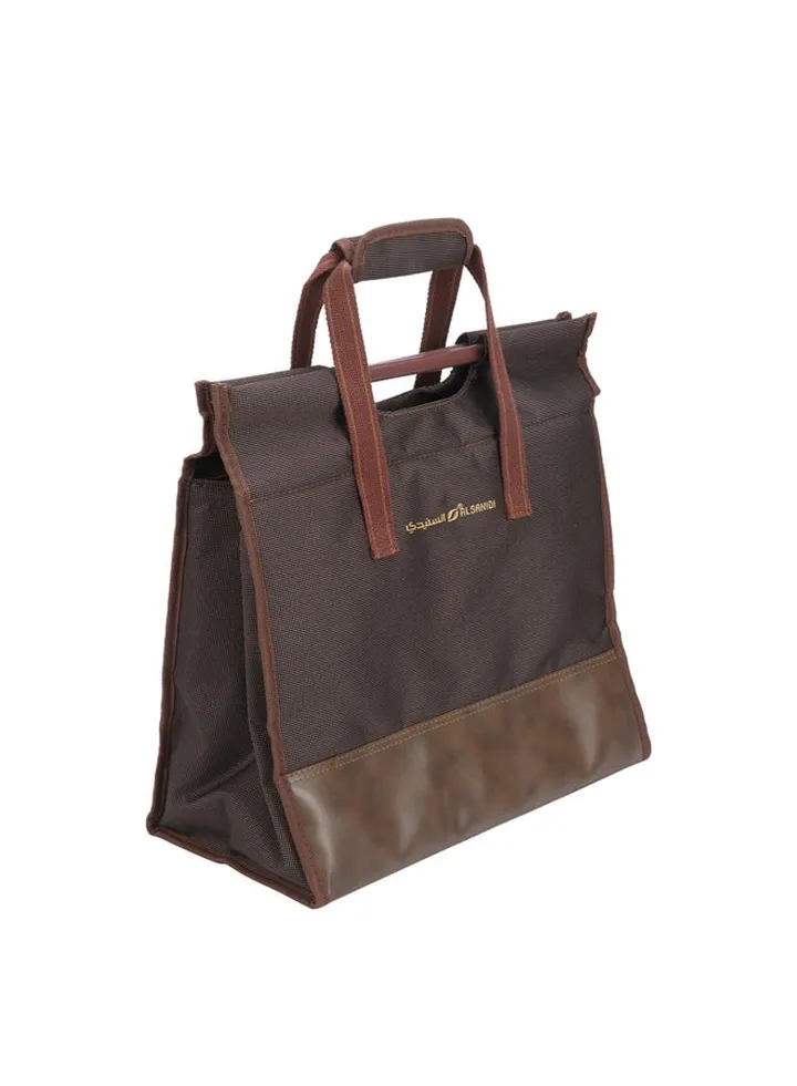 Insulated thermos bag for Picnics and trips, Camping thermos bag, Brown*Sandy, Size 45*38*21Cm
