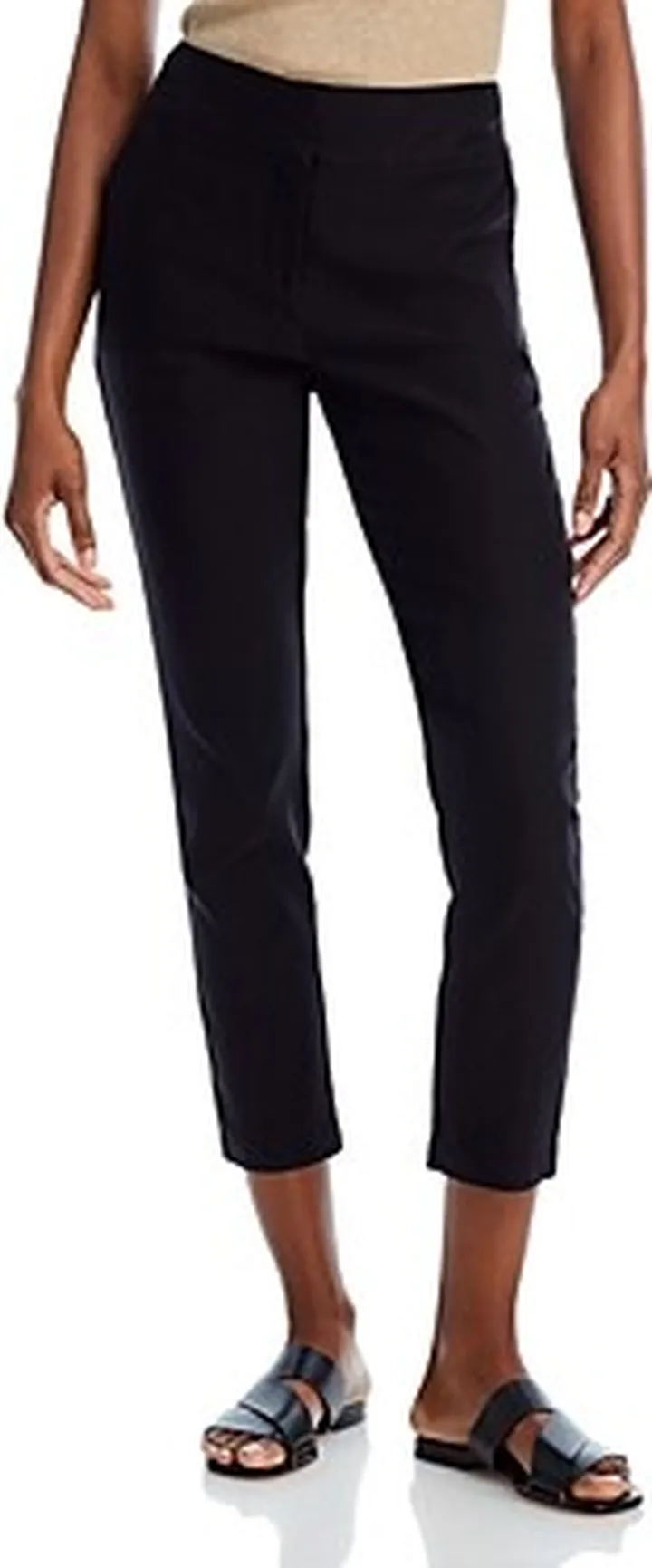 T Tahari High Waist Cropped Skinny Pants