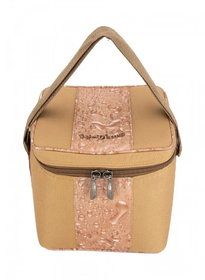 Heat and cold insulated keeping bag for food and drinks, Food bag for Trips, Kaki, 32x22x22Cm