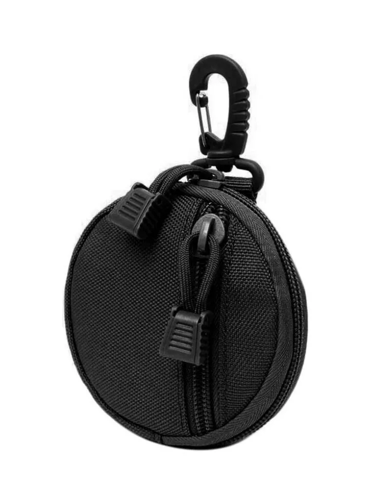 Outdoor Camping Coin Wallet With Carabiner 10x10x2cm
