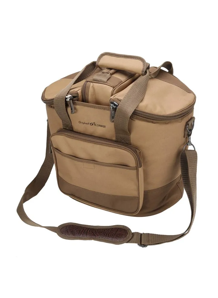 AL-Wanasah Thermos bag for Picnics and trips, Camping thermos bag, Kaki, Size 55*29*33Cm