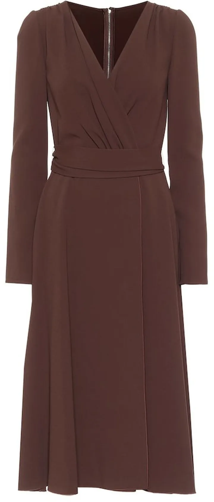 Crepe midi dress