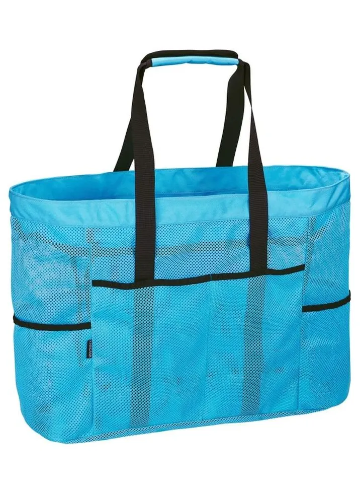 Mesh Large Beach Tote Zipper with Insulated Cooler Bag