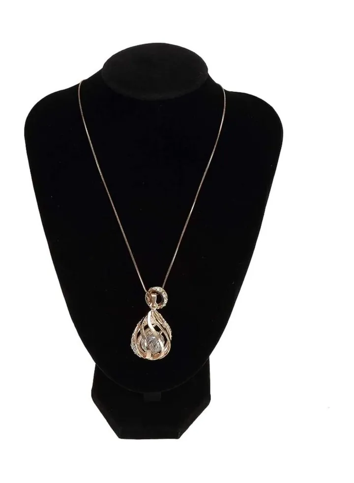 Plush half mannequin for displaying jewelry, necklaces and chains, size M