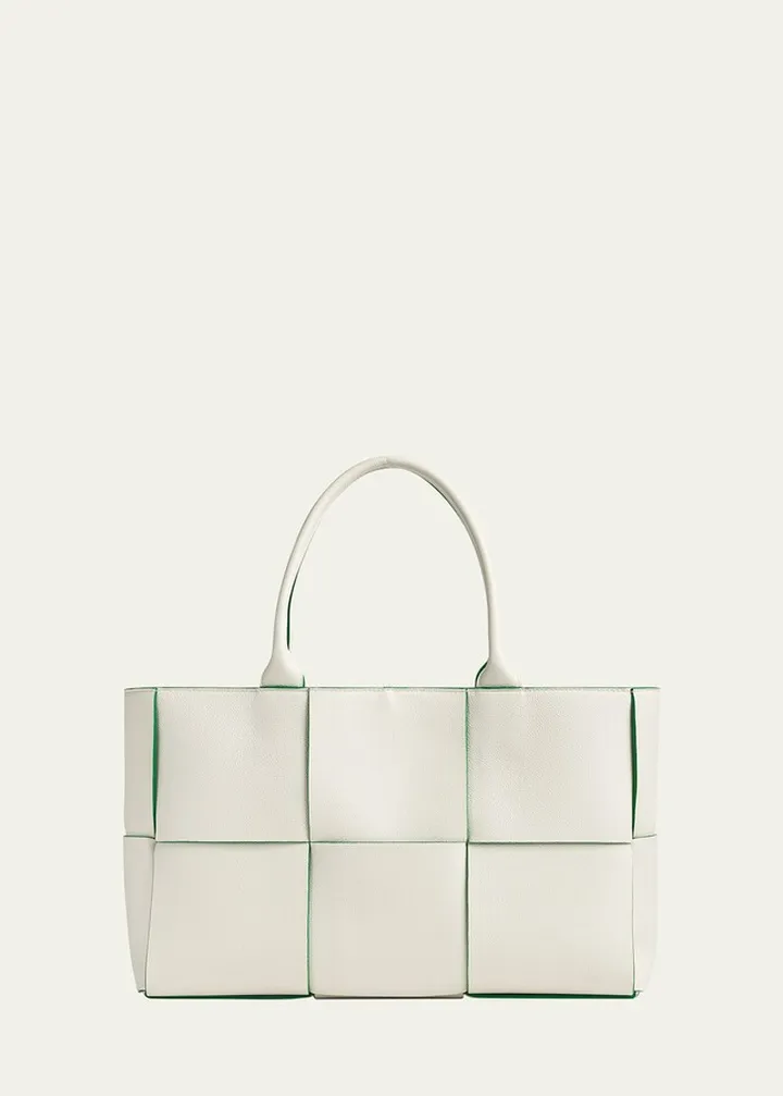Arco Medium Intrecciato Leather Tote Bag