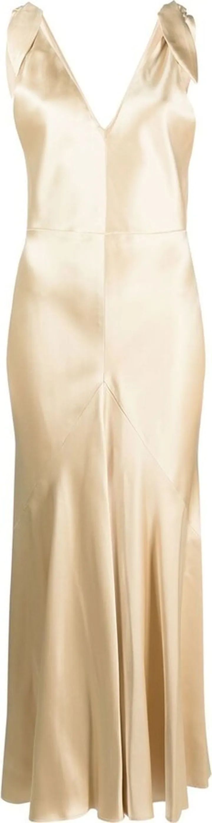 Havilland V-neck silk midi dress