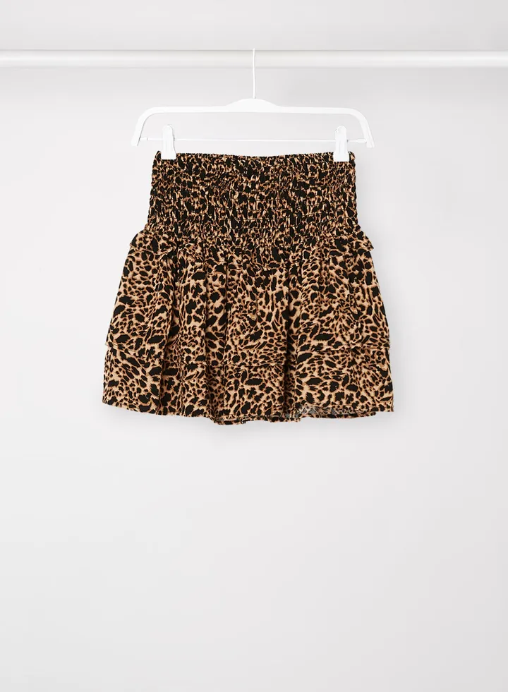 Kids/Teen Leopard Print Skirt Brown