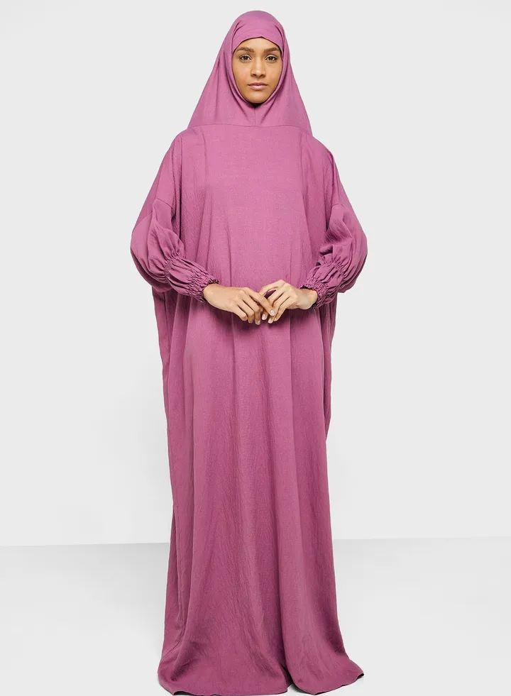 Hooded Knitted Prayer Abaya