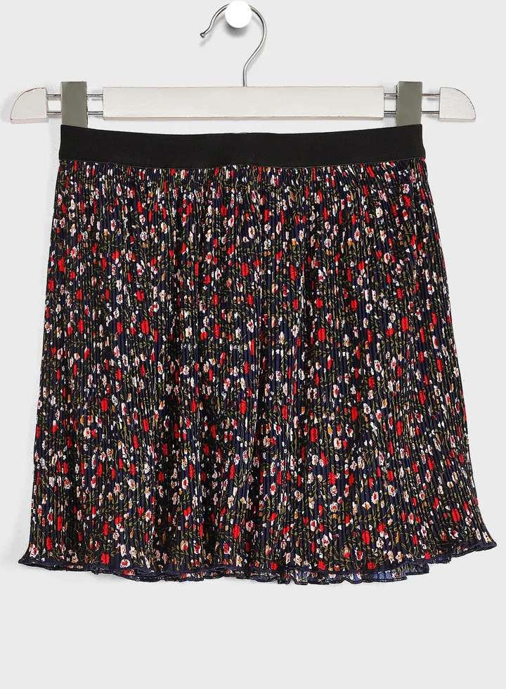 Kids Floral Print Skirt