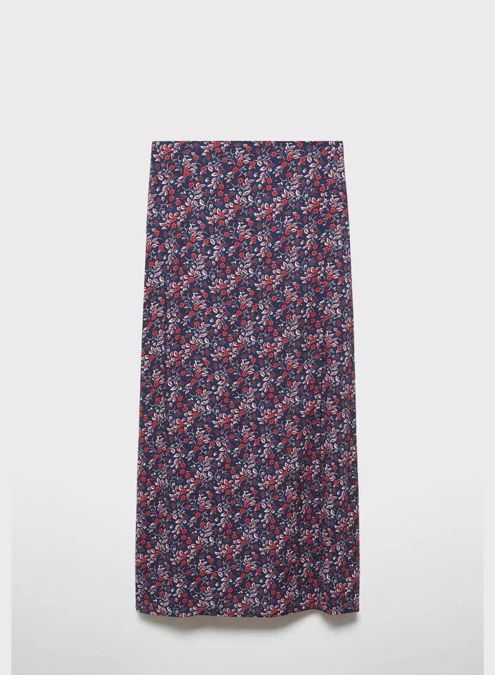 Youth Floral Print Midi Skirt