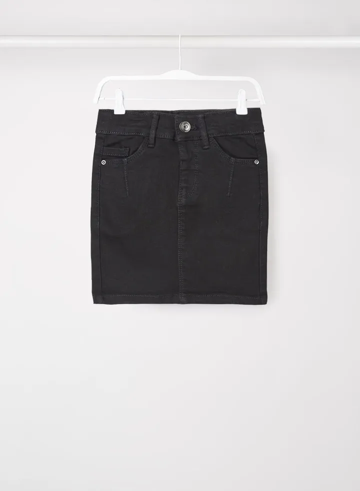 Girls Denim Skirt Black
