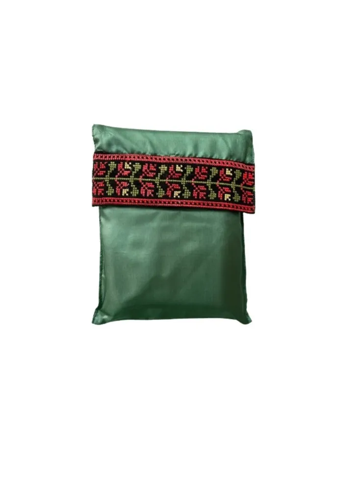 GRASS GREEN prayer cloth polyester 3 peace's set top skirt and bag light weight to carry in your bag easy to wash nontransparent don’t miss your SALAH