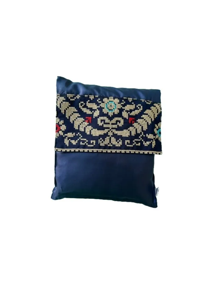 DARK BLUE prayer cloth polyester 3 peace's set top skirt and bag light weight to carry in your bag easy to wash nontransparent don’t miss your SALAH