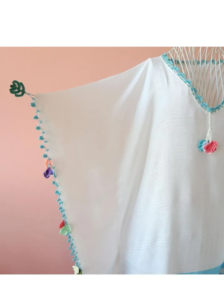 TheTurkishTouch - Embroidered Bamboo Beach Dress / Kimono / Beachwear
