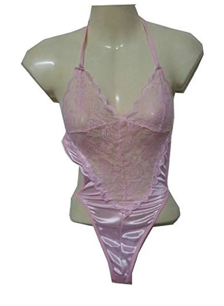 Floral Lace Satin DuDou Costume Nightwear Jumpsuit
