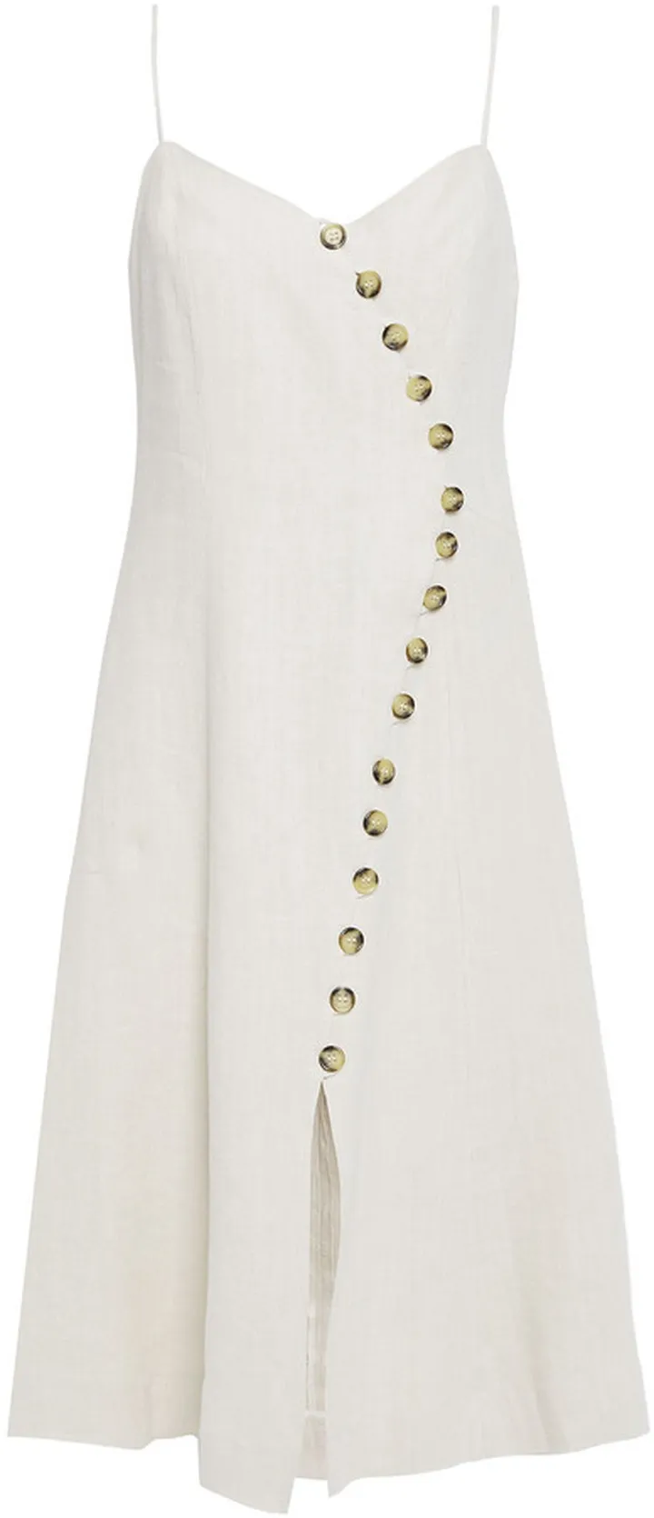 Asymmetric linen dress