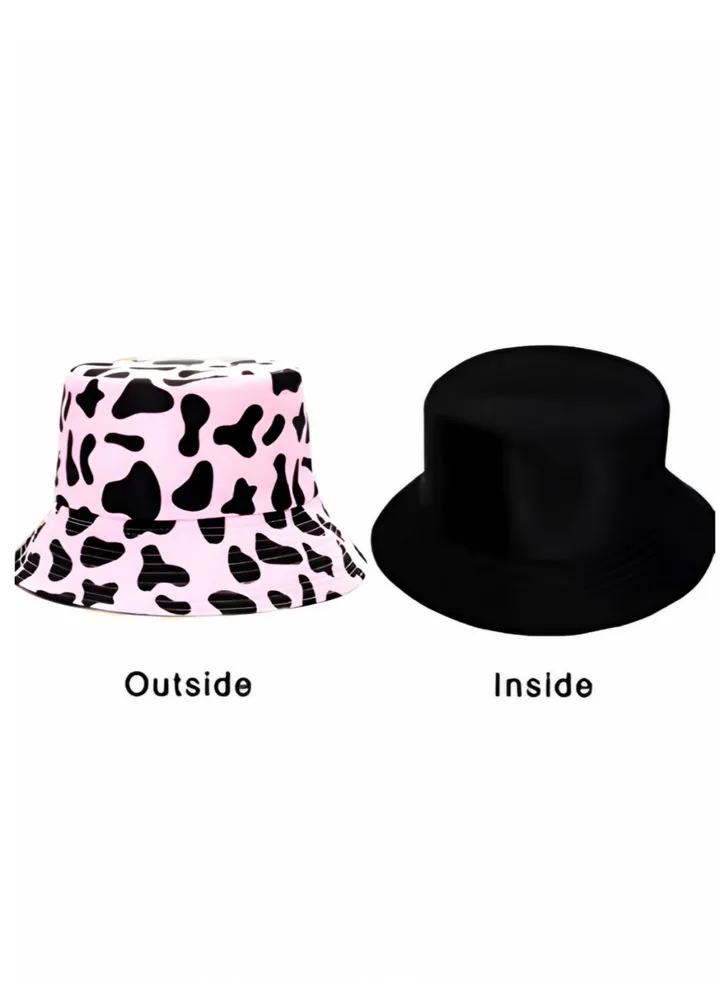 Double face Foldable sun Cotton unisex bucket travel hat