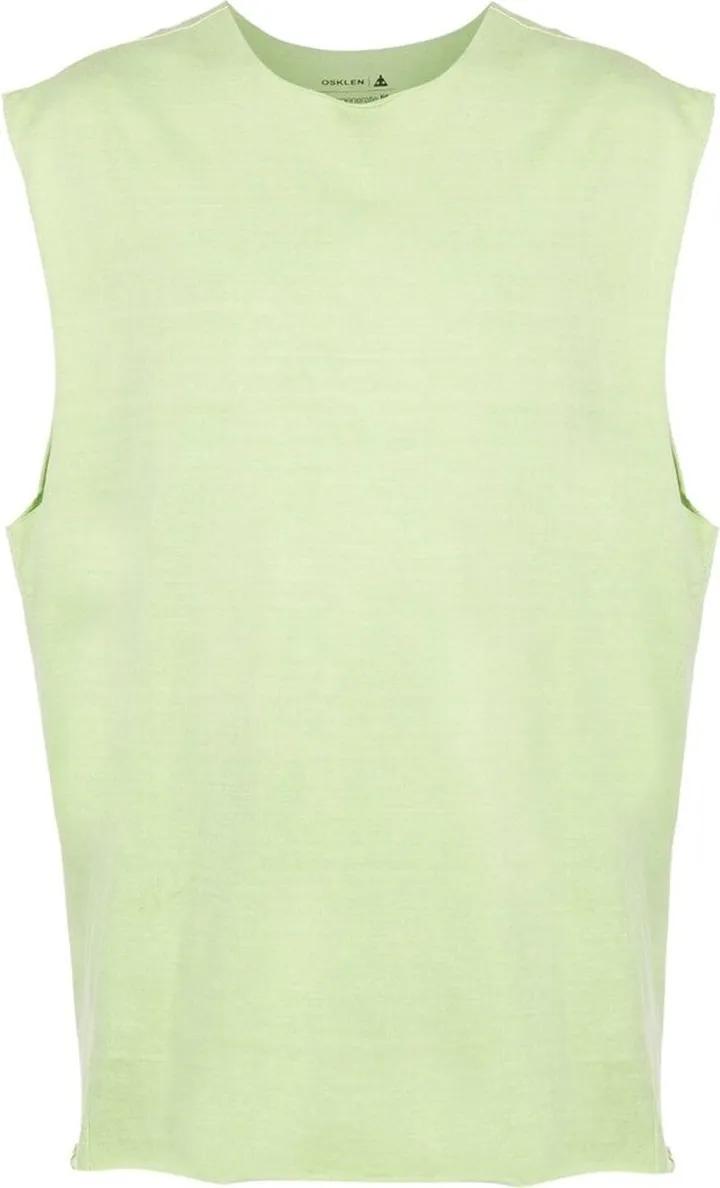 round-neck sleeveless T-shirt